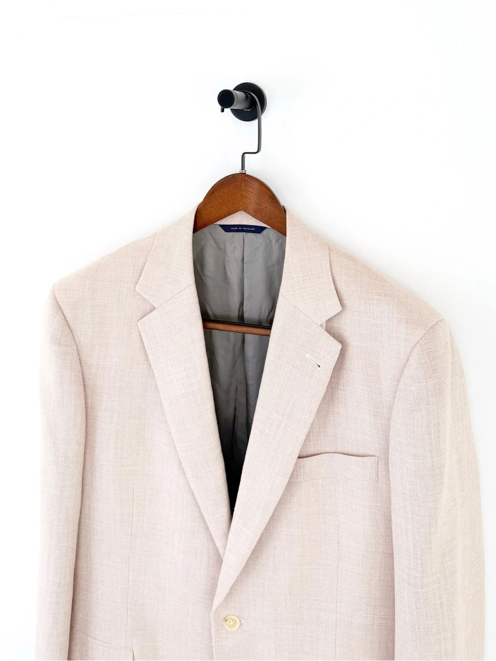 NWT NEW Brooks Brothers Madison Herringbone Wool Men's Sport Coat Pink 42L
